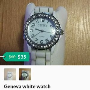 Geneva white watch